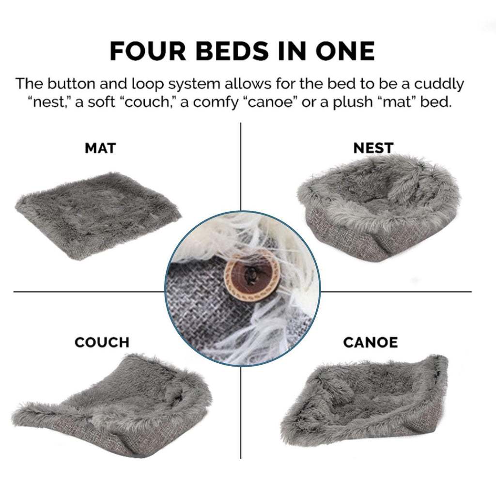 Cat Bed  Washable Cat Beds for Indoor Cats  Pet Bed Innovative Design  Safe Warming Comfortable Sleeping Surface
