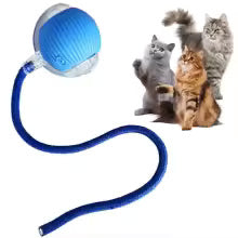Fast Rolling Smart Cat Toy Ball Automatic Interactive fun with fake tail 🇬🇧