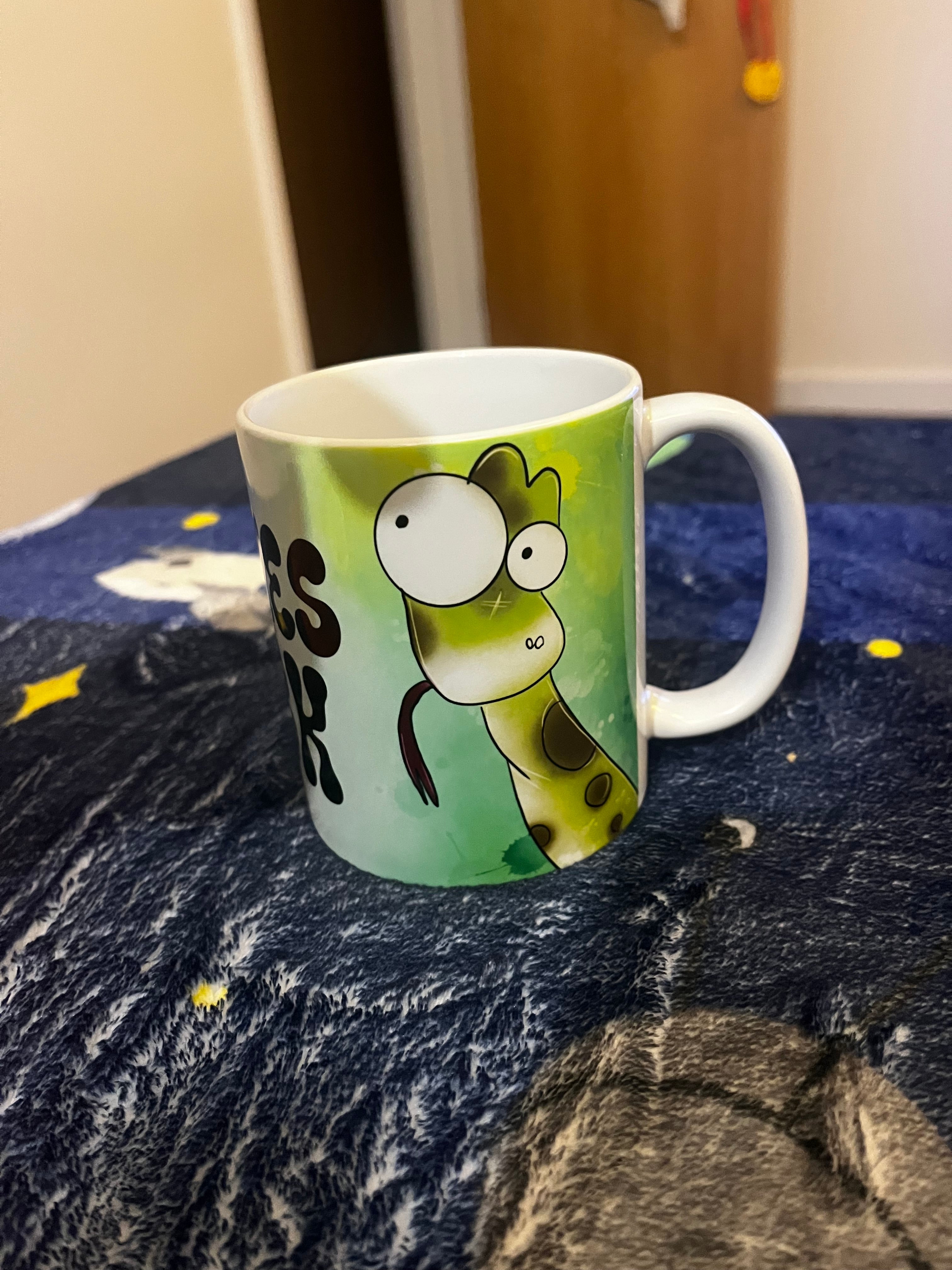 Silly snakes rock mug
