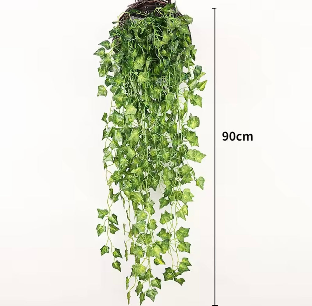90cm Artificial Plant Vine Home Decoration Hanging Plastic Plants 65cm/25.6inches Tall 8cm/3inches Wide