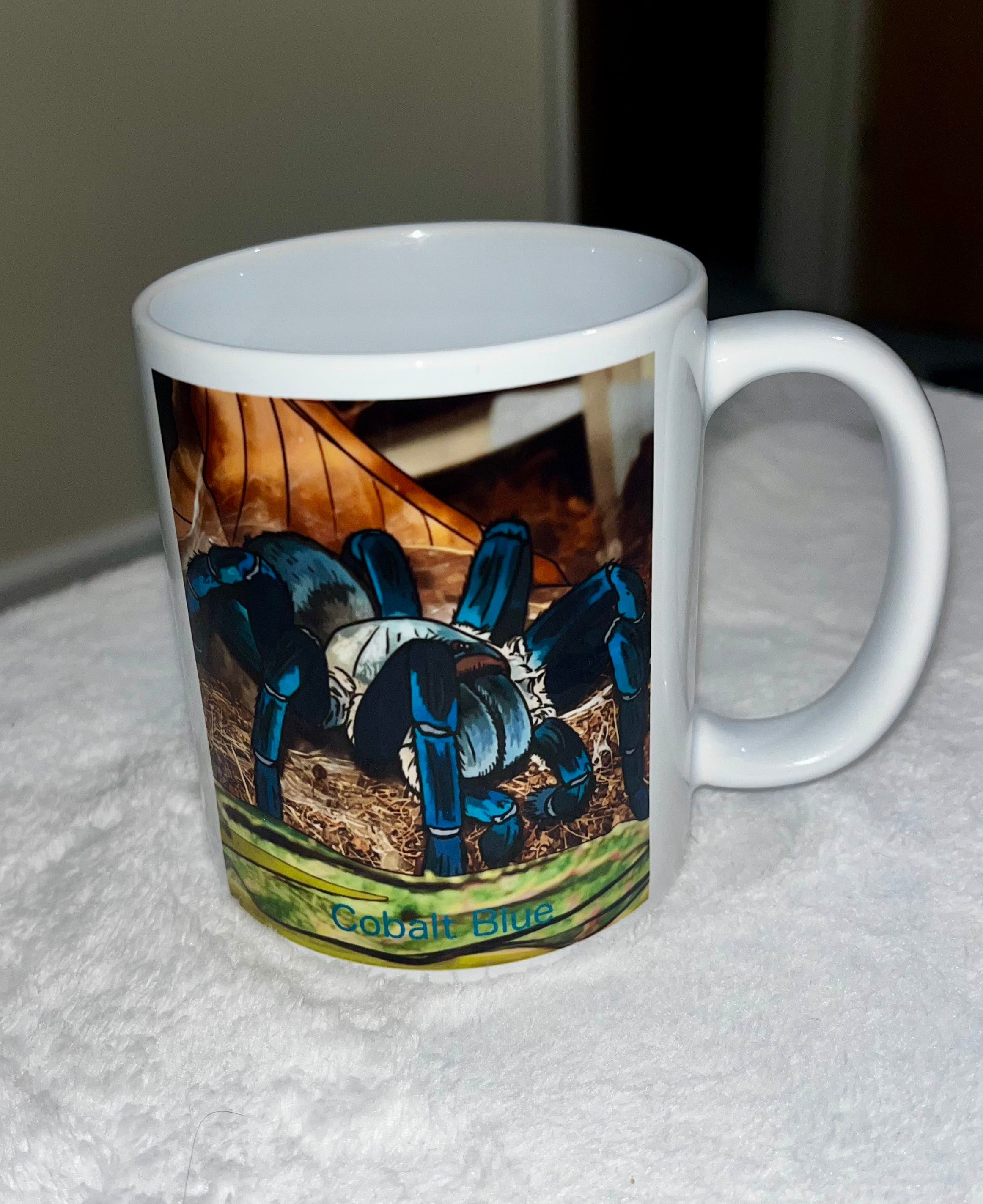 Cobalt Blue Cyriopagopus lividus Tarantula Mug - Unique Spider Design