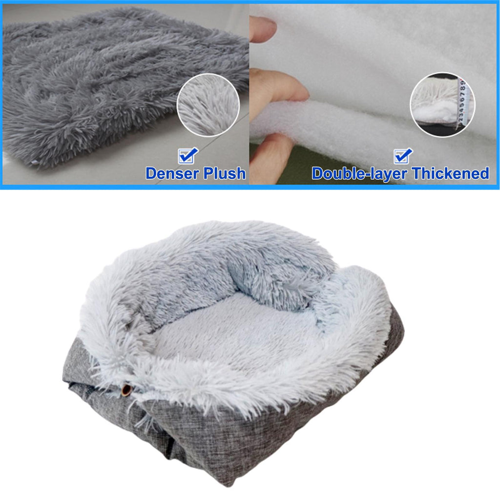Cat Bed  Washable Cat Beds for Indoor Cats  Pet Bed Innovative Design  Safe Warming Comfortable Sleeping Surface