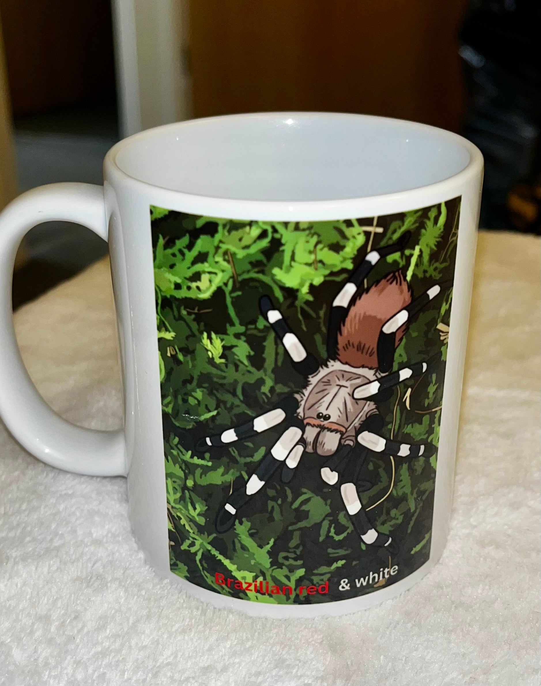 Brazilian red and white tarantula/ Vitalius chromatus Tarantula mug