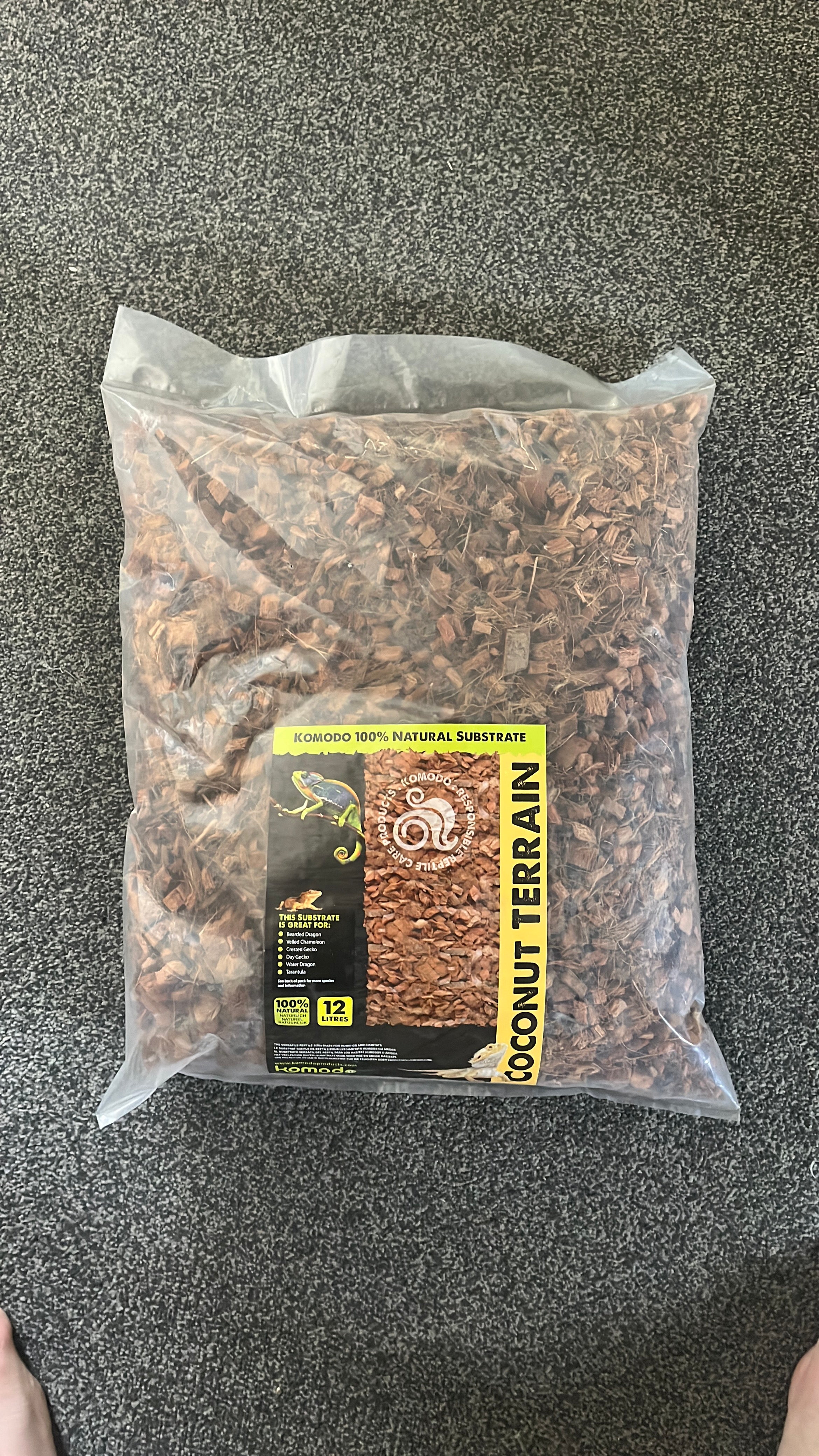 Komodo 12Litre coconut terrain substrate