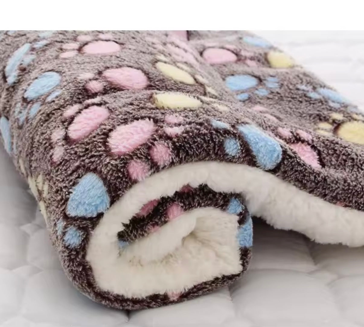 Pet Sleeping Mat Dog Bed Cat Bed Soft Hair Thickened Blanket Pad Fleece Home Washable Warm Bear Pattern Blanke