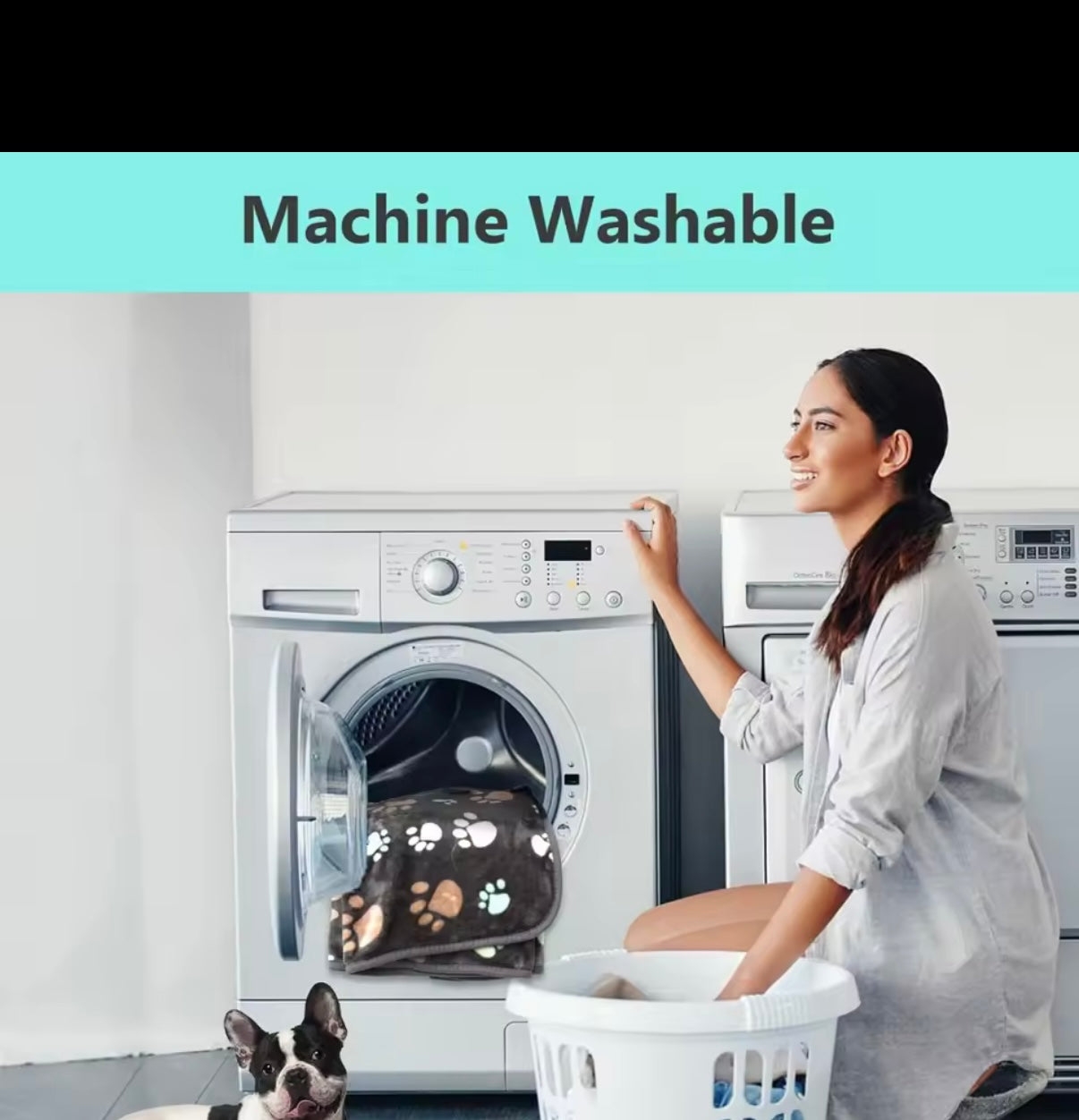 Black Soft Fluffy High Quality Thick Style Pet Blanket Double-sided Pattern Pet Mat Warm and Comfortable Blanket for Cat Dogs